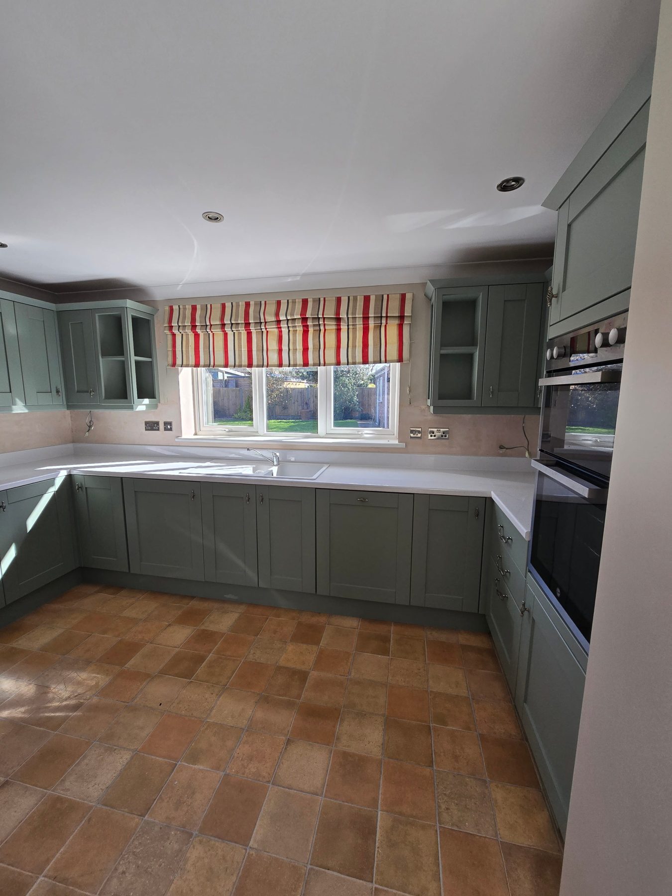 Pine to Olive Green Kitchen
