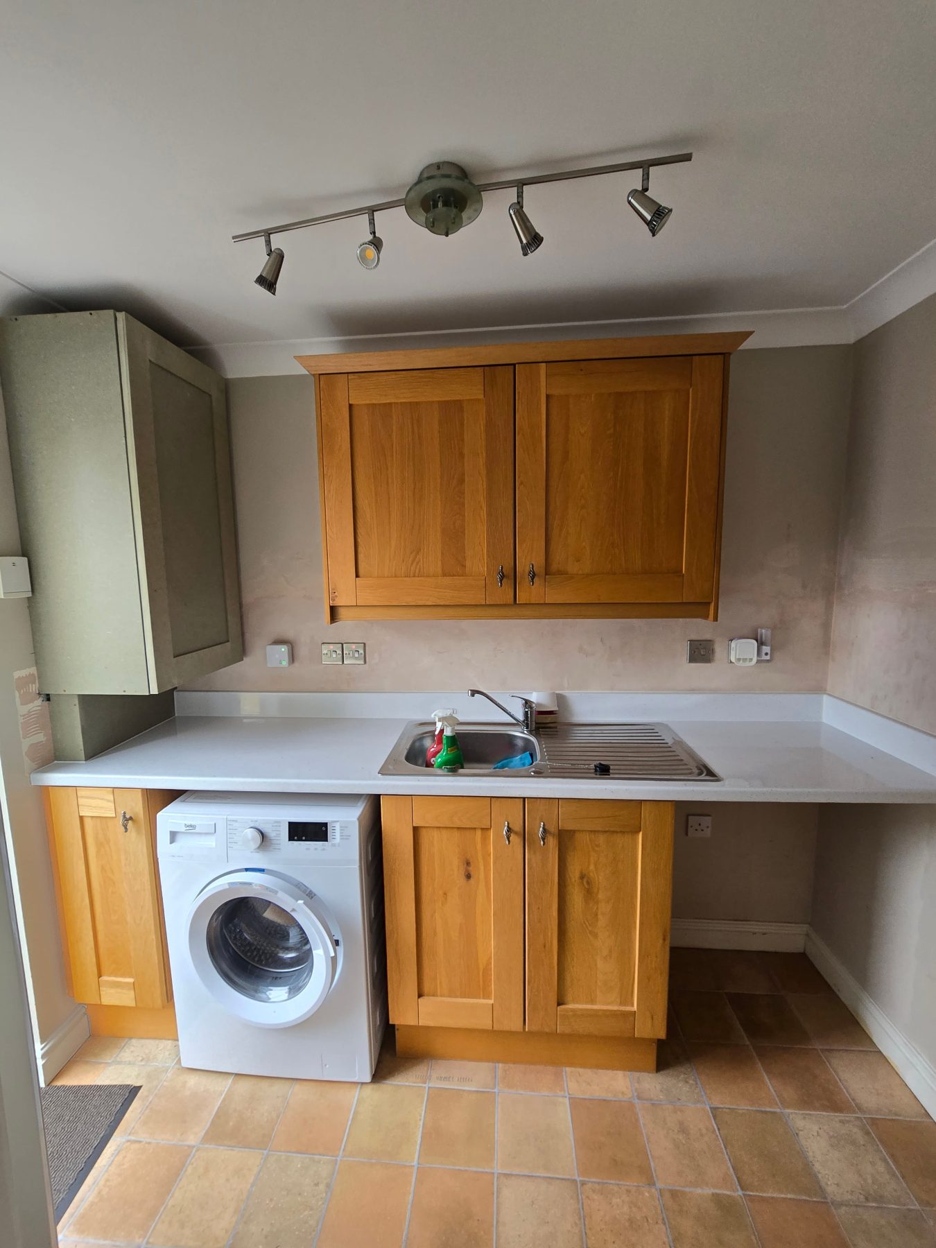 Pine to Olive Green Kitchen